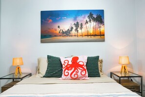 2 bedrooms, desk, travel crib, WiFi