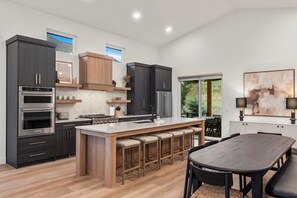 Fridge, microwave, oven, stovetop - Brand New Custom 7-bedroom 6-Bath Home with Lake and Mountain Views! (Eden)