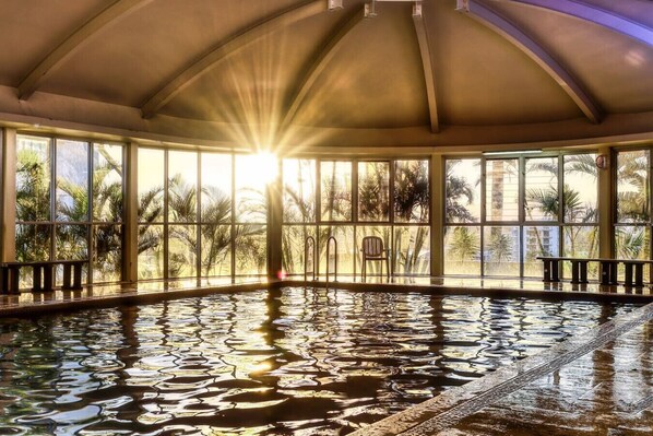 Indoor pool, a heated pool
