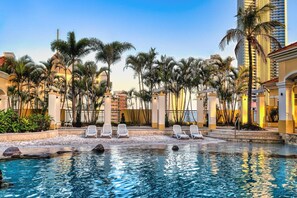 Indoor pool, a heated pool