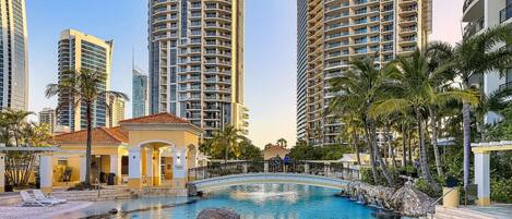 Indoor pool, a heated pool
