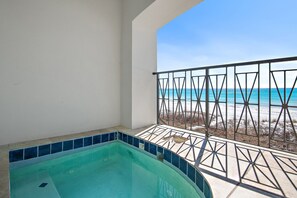 A heated pool