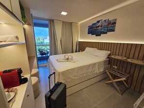 Comfort-Apartment, Veranda, Gartenblick | 1 Schlafzimmer, kostenloses WLAN