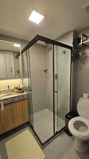 Comfort Apartment, Lanai, Garden View | Bathroom - Conforto e localização Nixxus I (Ipojuca)
