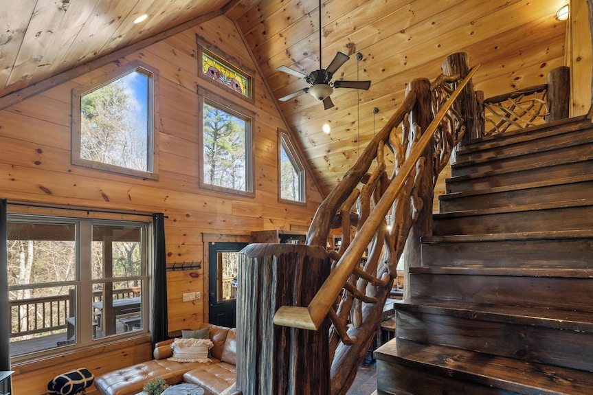 Luxury Cabin Hot Tub Private Trails Pond Waterfall - Cashiers, NC