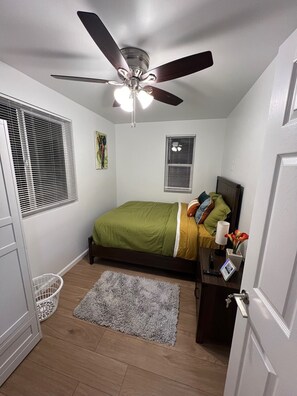 2 bedrooms, in-room safe, iron/ironing board, WiFi