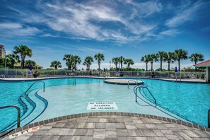Outdoor pool - Luxurious and Spacious 3B/3B at Barefoot Resort and Golf (North Myrtle Beach)