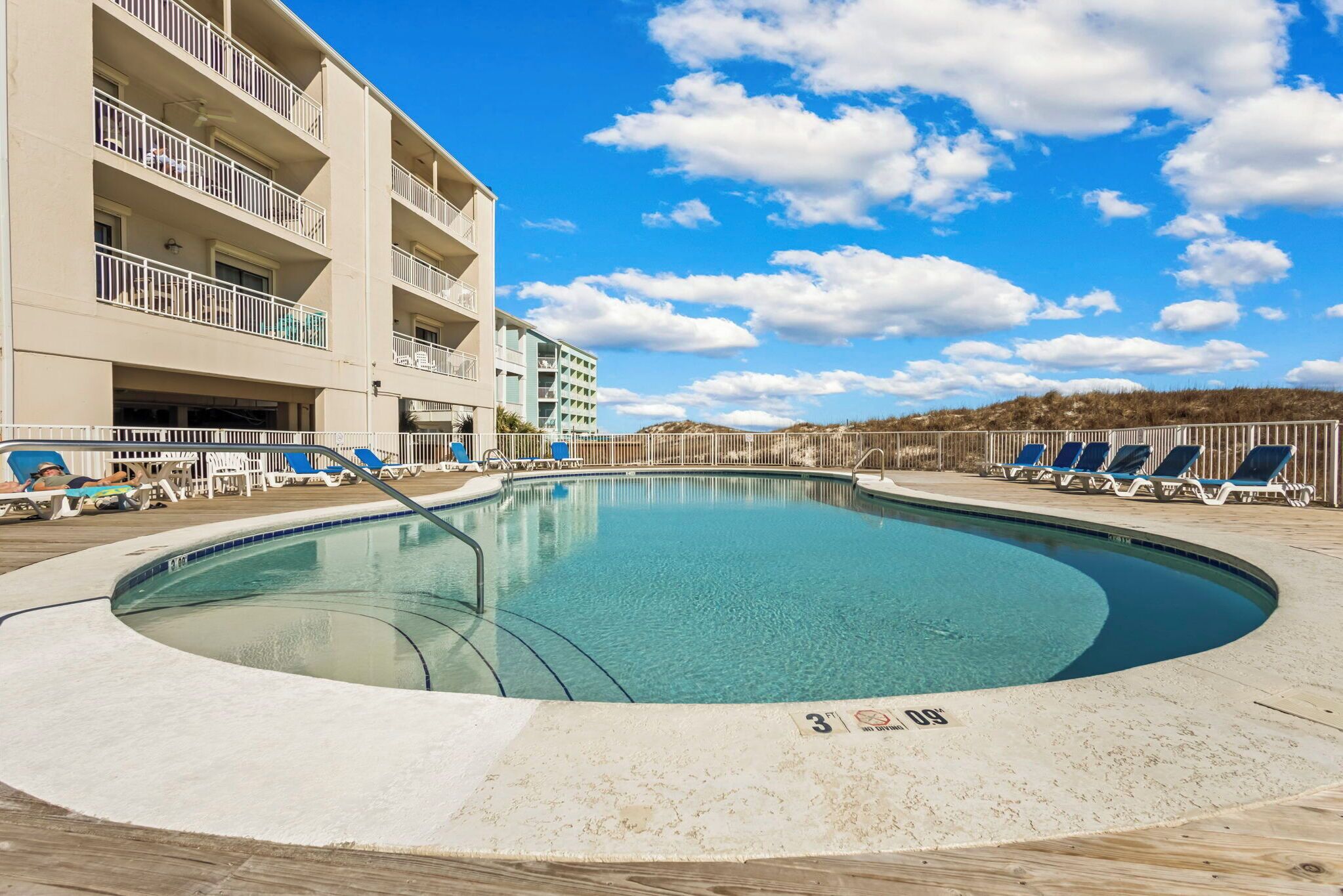 A heated pool