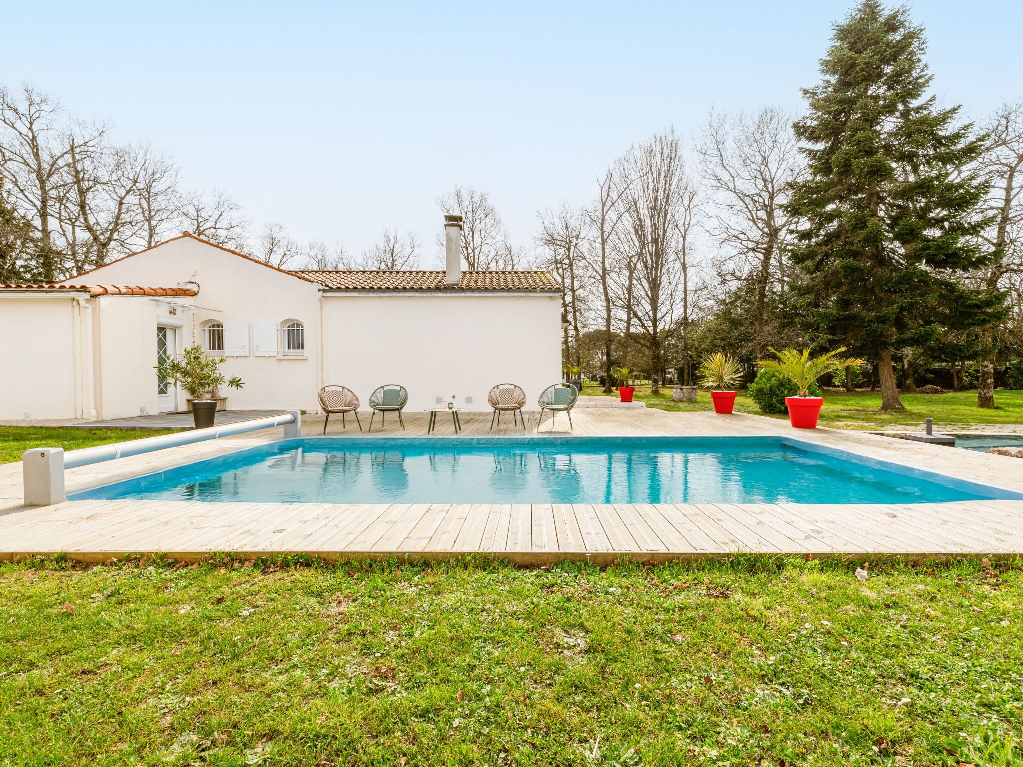 Una piscina riscaldata