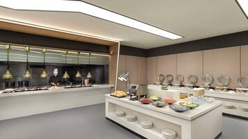 Café da manhã com buffet todos os dias (CNY 66 por pessoa)