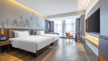 Kamar Twin Superior, pemandangan kota | Ruang kerja ramah laptop, setrika/meja setrika, dan Wi-Fi gratis