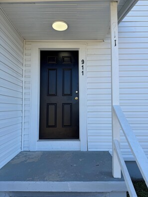 Exterior detail - The Baker:  2-bedroom townhome. Walk to LSU (Baton Rouge)