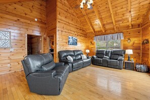 Smart-tv, een open haard en videospelletjes