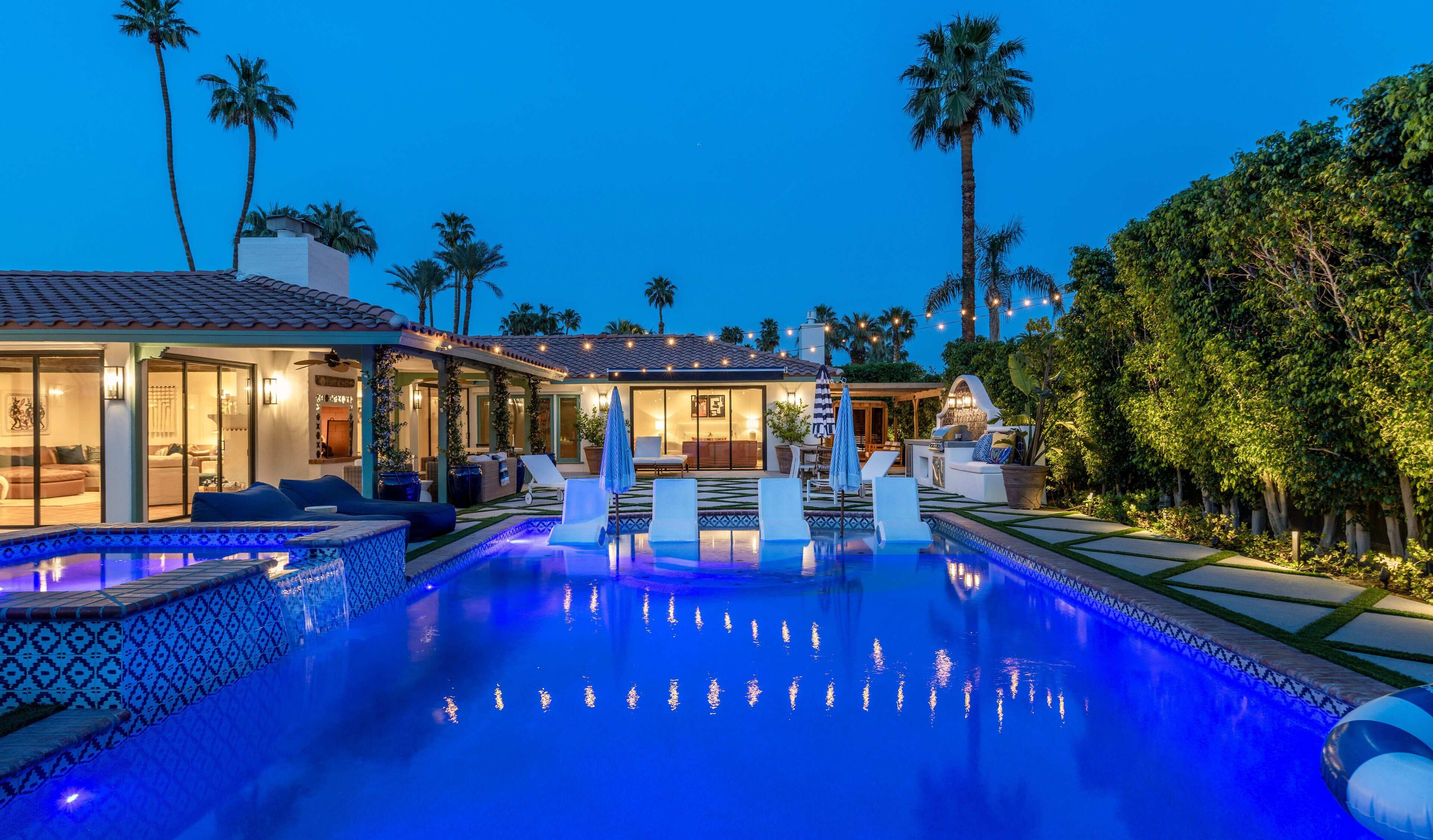 Una piscina riscaldata