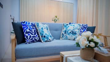 Hus - 1 queensize-seng med sovesofa - ikke-ryger - terrasse | 1 soveværelse, pengeskab på værelset, mørklægningsgardiner, gratis Wi-Fi