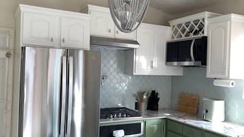 Microwave, oven, stovetop, electric kettle