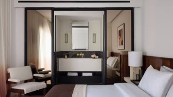 1 bedroom, premium bedding, down comforters, in-room safe