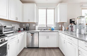 Microwave, coffee/tea maker