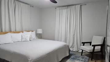 2 slaapkamers, een strijkplank/strijkijzer, wifi, beddengoed