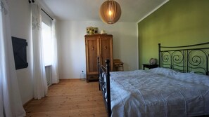 1 makuuhuone, vuodevaatteet