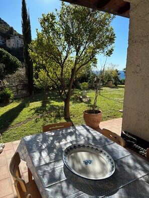 Outdoor dining - La Masa B&B - EZE La Chambre vue mer (Èze)