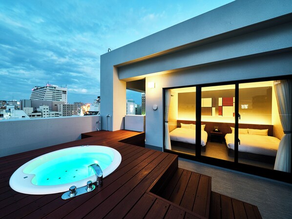 Suite with private sauna and jacuzzi Non-Smoking | Terrace/patio - LACER OKINAWA NAHA MIEBASHI (Naha)