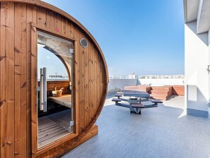 Suite - ikke-ryger - sauna (With private sauna and jacuzzi) | Terrasse/gårdhave