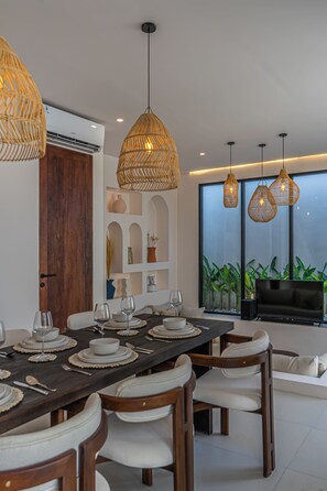 Luxury Villa, 2 Bedrooms, Pool View | Dining room - Nova Oasis 4 (Canggu)