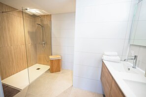 Shower, hair dryer, towels, toilet paper - Villa sea view of Roscoff - Sauna (Roscoff)