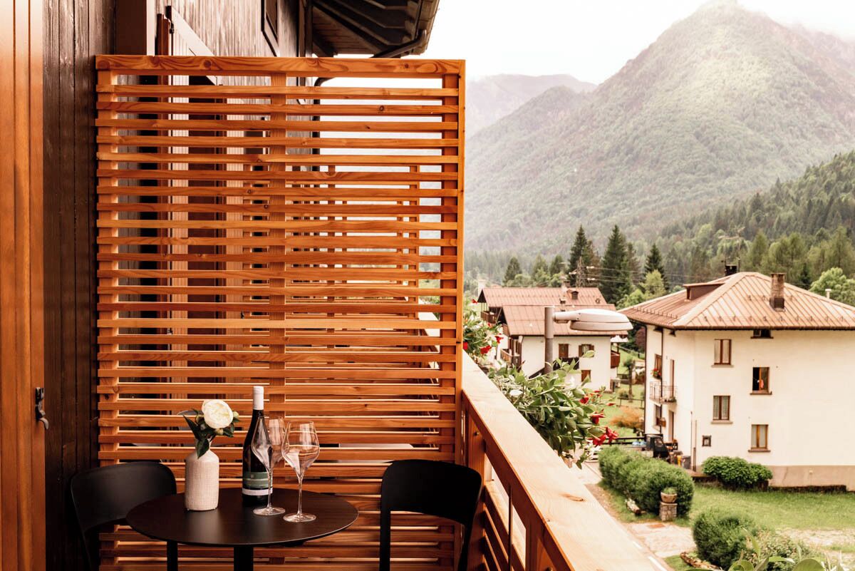 Habitación con 1 cama doble o 2 individuales, vistas al valle | Terraza o patio