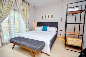 Family Apartment, Balcony, City View | 1 bedroom, desk, laptop workspace, blackout drapes - El- Rey Luxury Apartment  (Benin City)