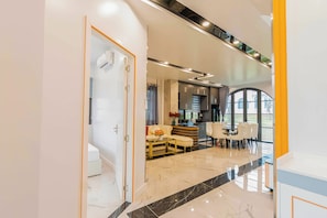 65-inch LED TV with cable channels, streaming services - Luxury 3 br La Fleur Villa-Novaworld PT (Phan Thiet)
