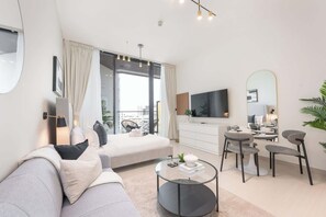 Iron/ironing board, WiFi - StayShort - Well-furnished and Luxurious Studio in JVC (JVC)