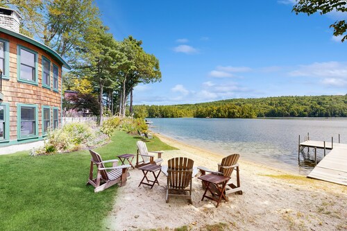 Serene Lakefront Escape | Private Beach, Dock, Game Room & Grill