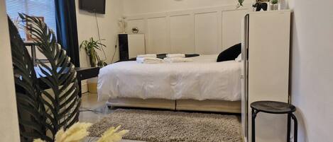 公寓 | 1 多间卧室、熨斗/熨衣板、免费 WiFi、床单