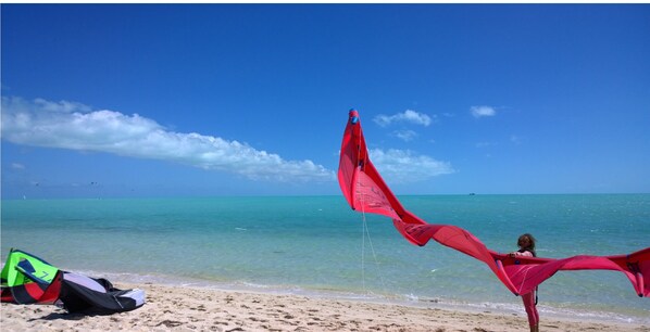 Sun loungers, beach towels