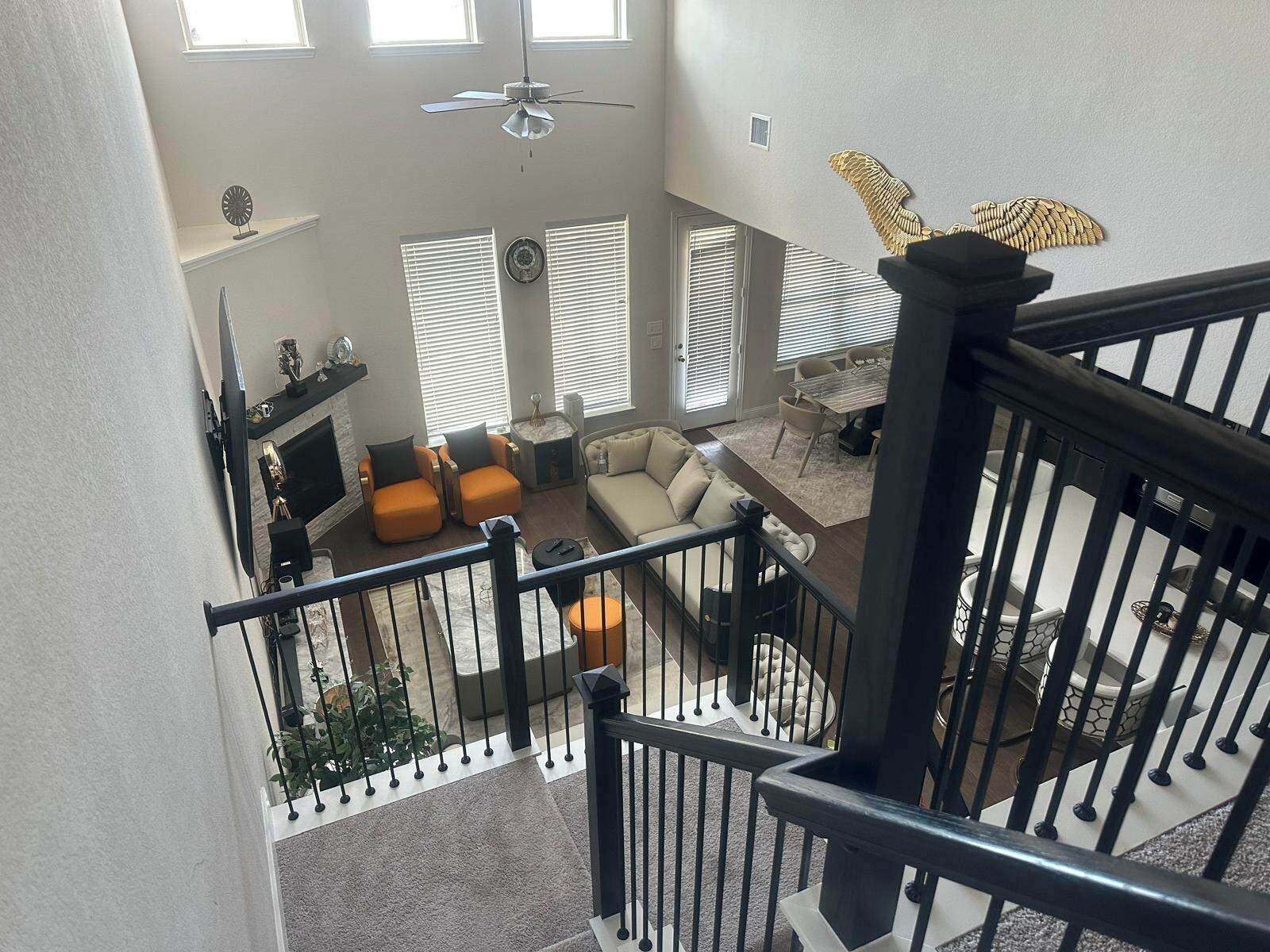 House | Living area | Fireplace