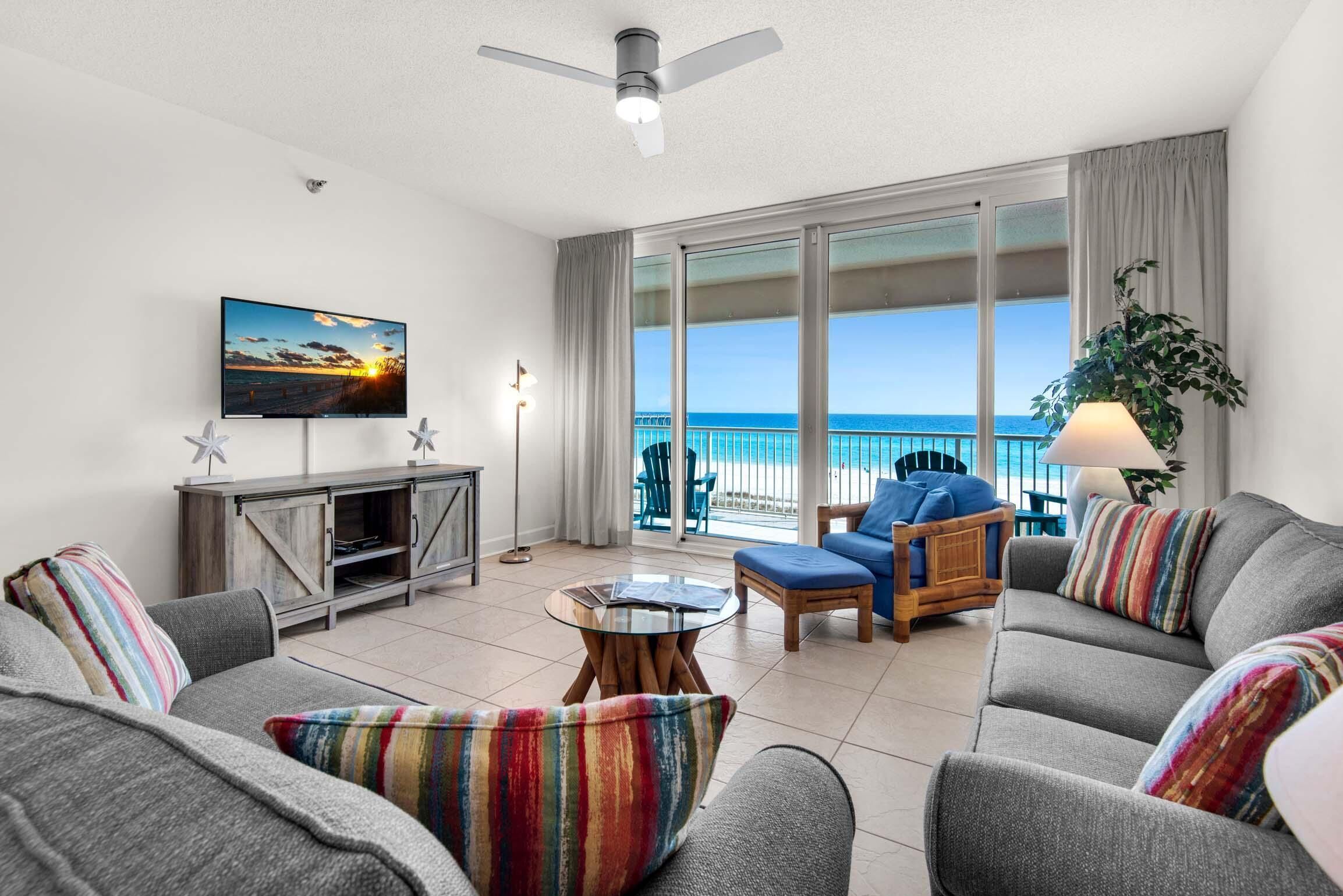 Condo, Berbilang Katil (Navarre Beach Regency 310 - Sea Turtl) | Ruang tamu