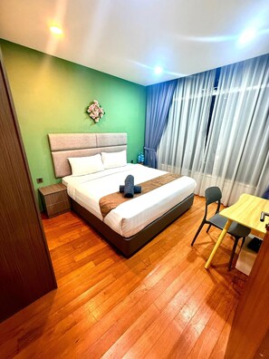 Familieleilighet, byutsikt | 3 soverom, strykejern/-brett og wi-fi (inkludert)