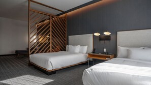 Habitació, 2 llits de matrimoni | Llençols de cotó egipci i roba de llit d'alta qualitat 