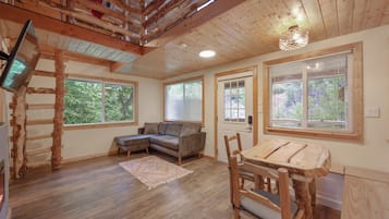 Cabin, 1 Bedroom, Mountain View | Living area | Smart TV