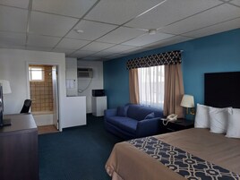 Desk, laptop workspace, free WiFi