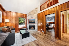 Standard Suite, 1 Queen Bed with Sofa bed, Ground Floor | Living area | 55-inch Smart TV with cable channels