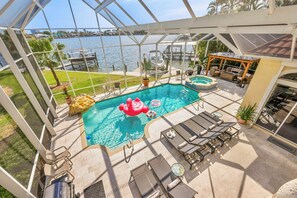 屋外プール、温水プール