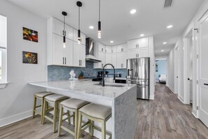 House, Multiple Beds (Golden Seashell West) | Private kitchen | Oven, toaster - Golden Seashell West (Panama City Beach)