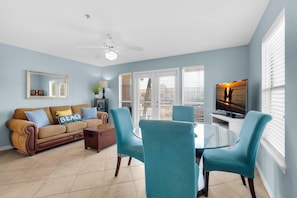 Condo, Multiple Beds (Grand Caribbean West 215) | Living area | TV - Grand Caribbean West 215 (Destin)