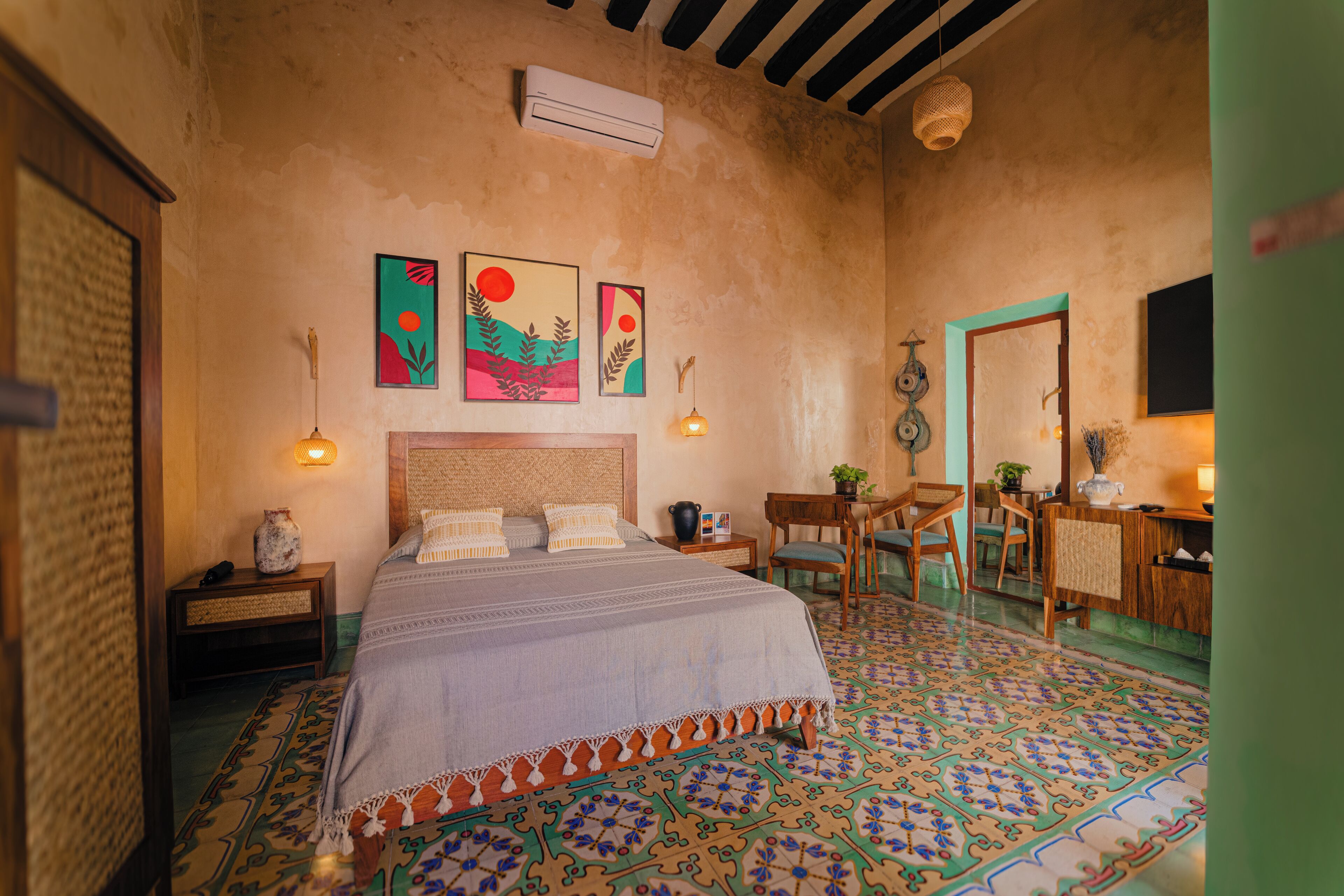 Memory foam beds, individually decorated, individually furnished