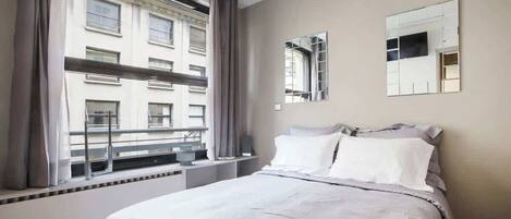 1 bedroom, iron/ironing board, travel crib, free WiFi