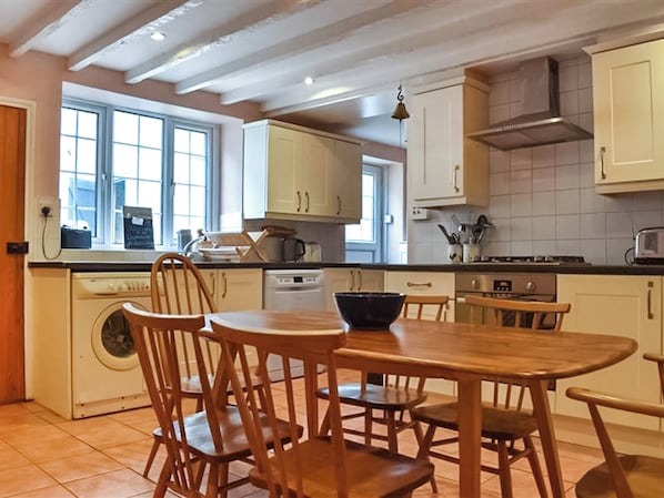 Dishwasher, high chair, cookware/dishes/utensils