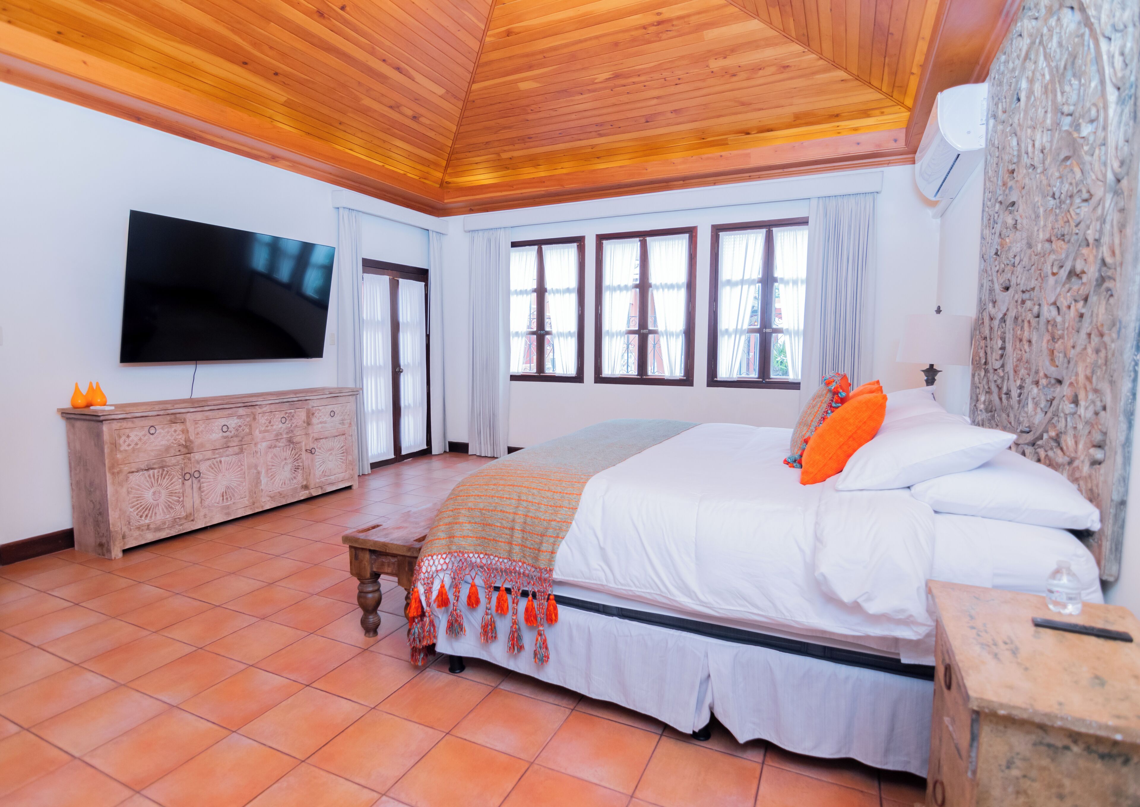 Premium bedding, down comforters, Select Comfort beds, minibar